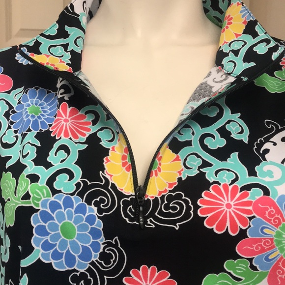 Ibkul Golf/Tennis/Athleisure 1/4 Zip L/S Top, NWT! - Picture 2 of 9